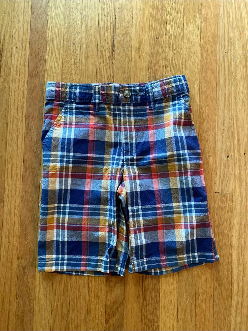 Carter's Plaid Cotton Shorts - Blue Multi